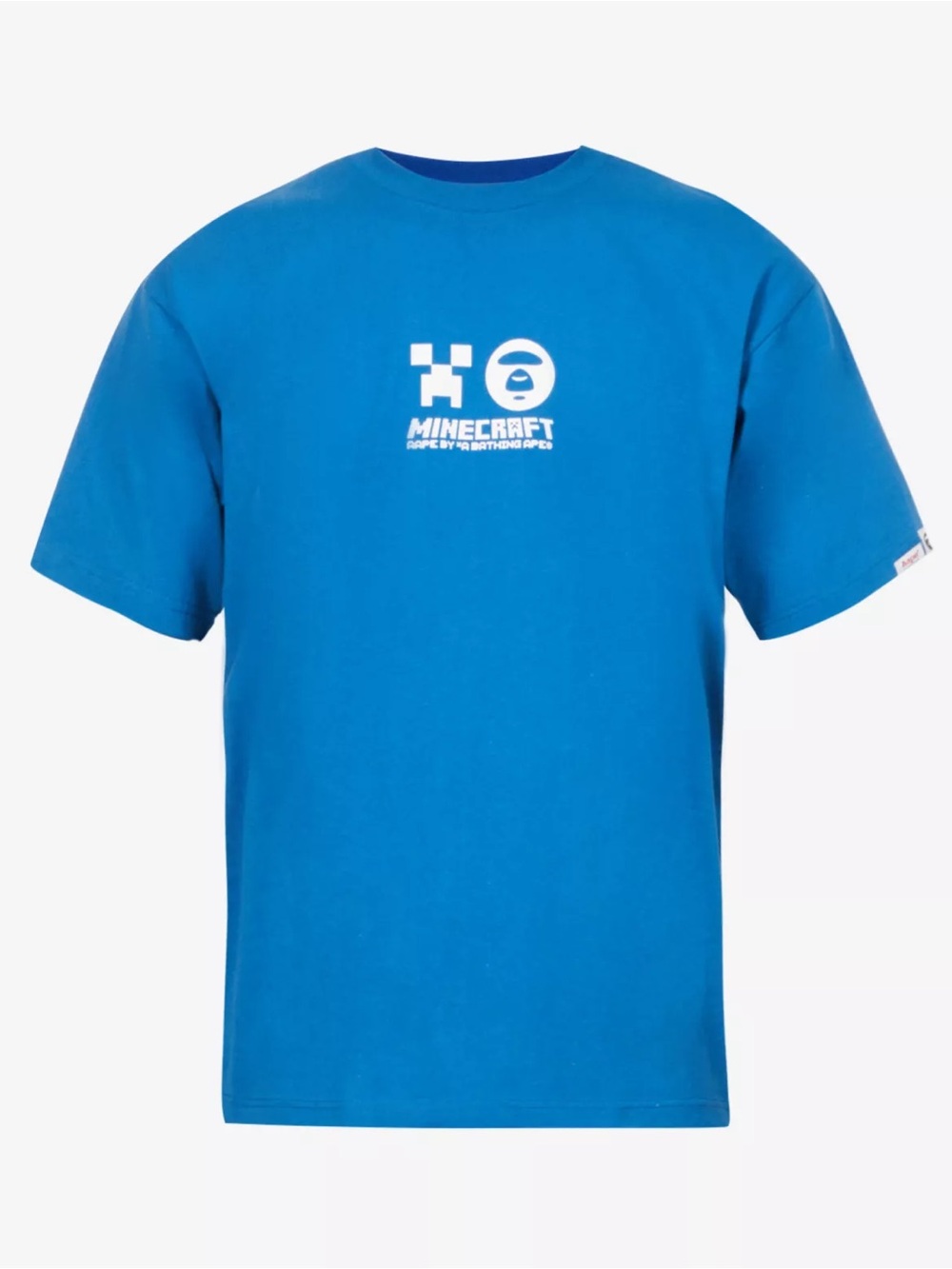 Aape x Minecraft logo-print cotton-jersey T-shirt
